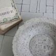 Tavolo pranzo ferro e cemento - decoro geometrico